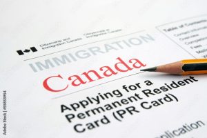 Formulaire demande de résidence permanente Canada.